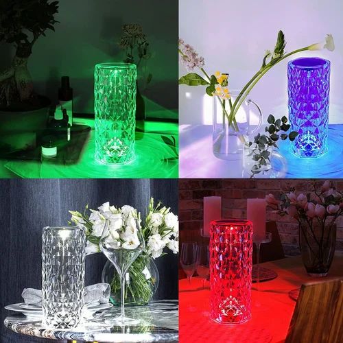 Rechargeable Touch Control Crystal Table Lamp