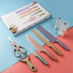 6 Pieces Colored Knives Set