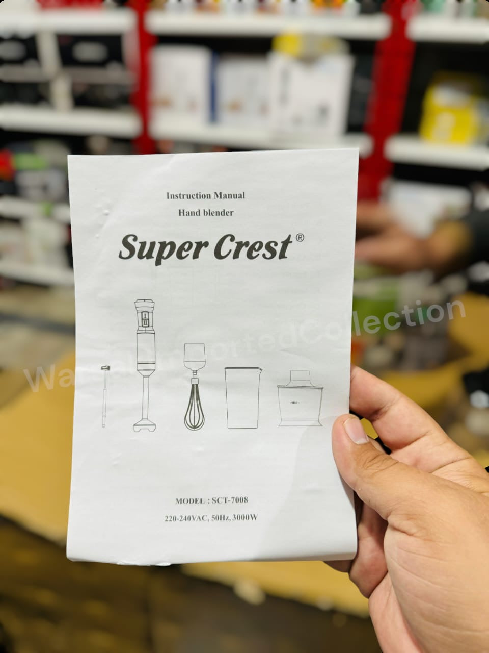 Super Crest 5 in 1 Hand Blender Set SCT-7008