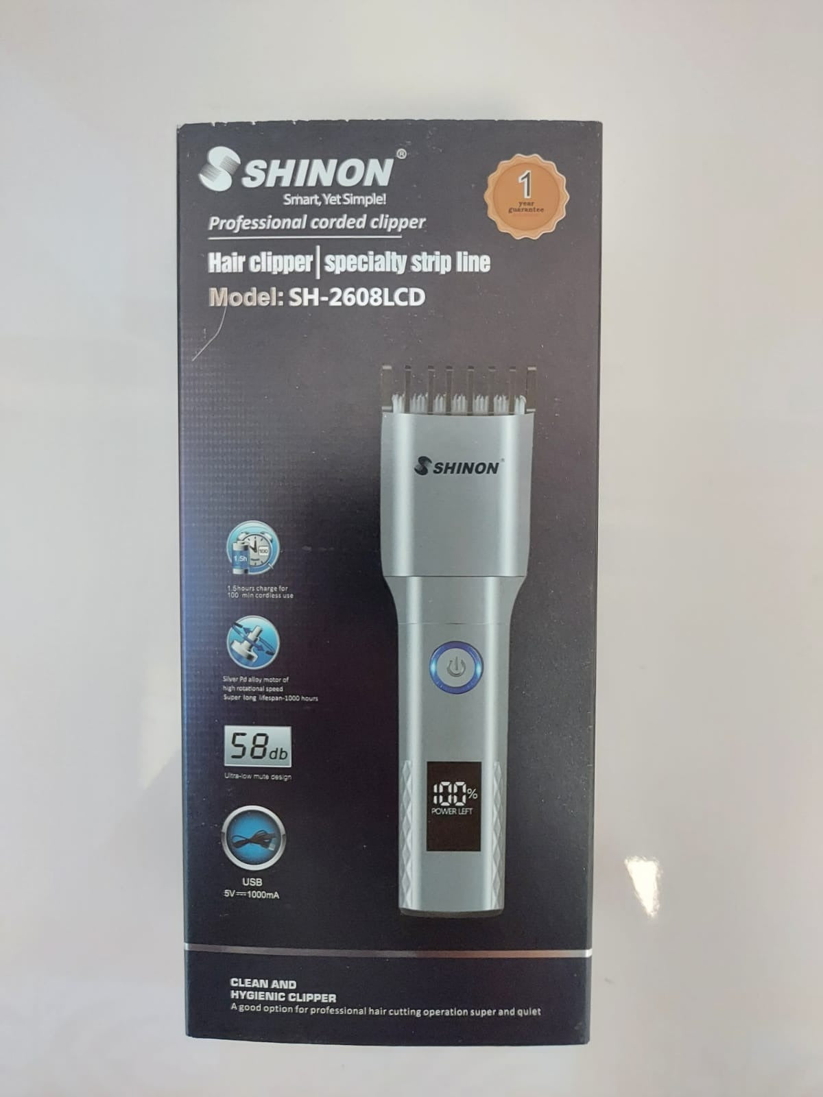 Shinon Smart Hair Clipper SH-2608LCD