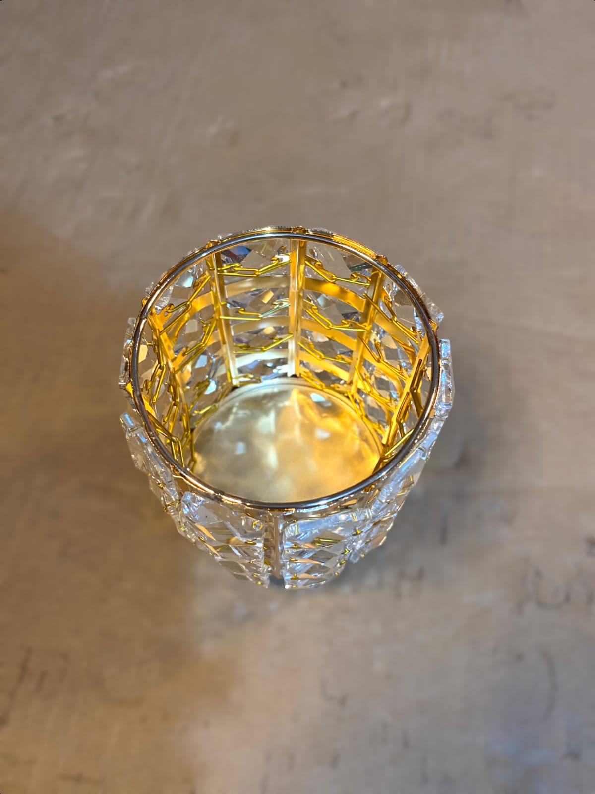 Diamond Golden Brush/Spoon Holder