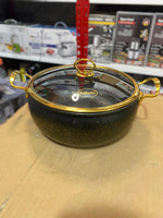 BAKHSCHIE Granite Non-Stick Casserole with Glass Lid