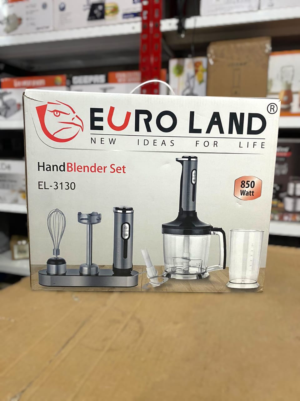 EURO LAND 3 in 1 Hand Blender Set 850W