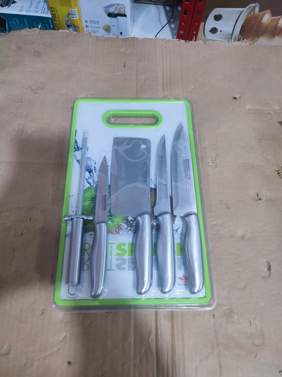 6pcs KOCH MESSER Knives with Cutting Board